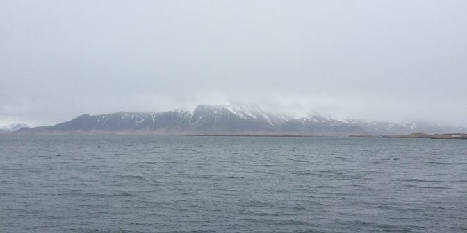 Beautiful view from Reykjavik cost