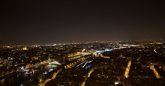 Paris city as seen from Eiffel Tower