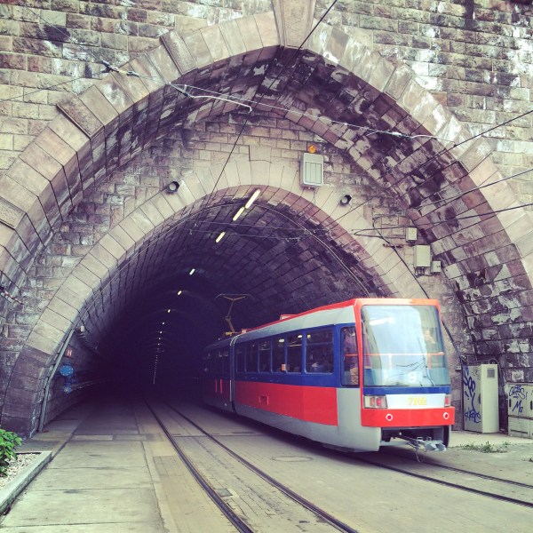 A tram in Bratislava